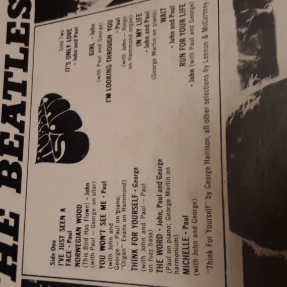 Beatles Rubber Soul vinyl record - Picture 3 of 9